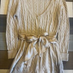 Boston Proper Cream Knit Sweater